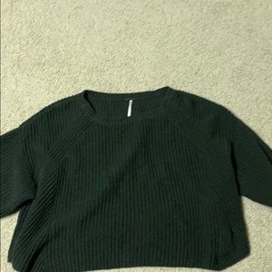 Free People Green Sweater